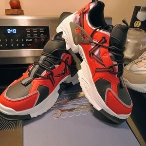 Stylish Red and Black Men's Sneakers